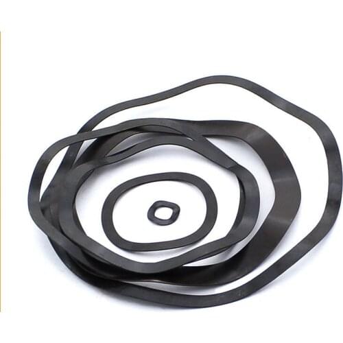 100Pcs DIN137B M3 M4 M5 M6 M8 M10 M12 Black Steel 65MN Wave Washers Spring Washer
