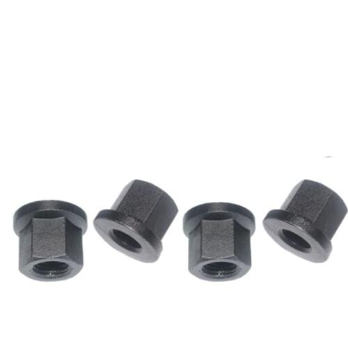 2PCS M8 M10 M12 M14 M16 M18 M20 M22 M24 DIN 6331 8Grade Black 45# Steel Flange Nut Hexagon collar nuts with a height