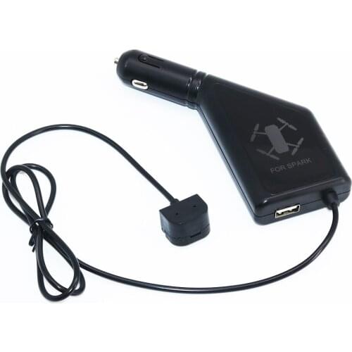 2in1 Spark Car Charger Car adapter USB Output charging Remote Controller & Battery Full Charged for DJI spark Accessories