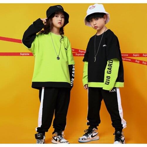 Kids Girls Boys Clothing Sets Casual T-shirt Pant Streetwear Hip Hop Children Sports Tracksuits Tee Trousers Joggers Sweatpants