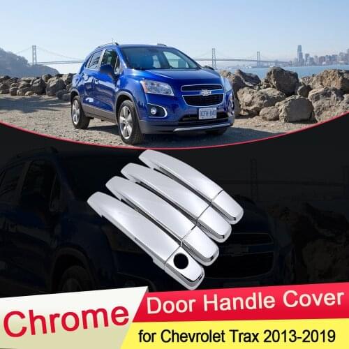 For Chevrolet Holden Trax Tracker 2013 2014 2015 2016 2017 2018 2019 Chrome Door Handle Cover Trim Set Styling Accessories ABS