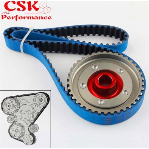 Racing Timing Belt + Adjustable Cam Gear Kit Fits For Civic D16 D16Z D16Y 92-00