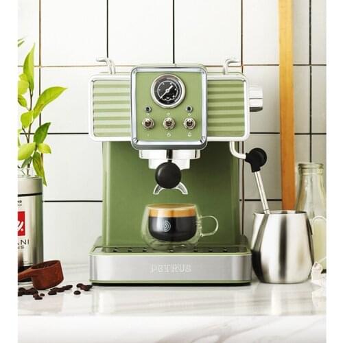 JRM0539 Espresso Coffee Machine Household Retro Semi-automatic Intelligent Home Appliances 15bar Steam Milk Froth 220V PE3690