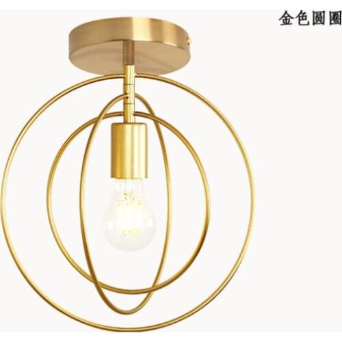 Nordic Creative Bedroom Lamp Five Pointed Star Lamp Industrial Fashion Children Light Simple Aisle Iron Star Ceiling Lamps