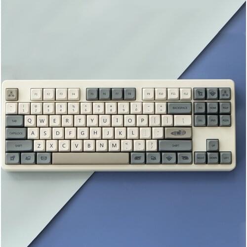 119Keys PBT Dawn Shimmer Dye-sub Mechanical Keycaps,XDA ,Retro Style