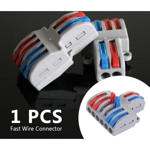 Mini Fast Wire Connector Universal Wiring Electrical Cable Connector LED Lamp Push-in Conductor Terminal Block PCT-222 SPL-62/42