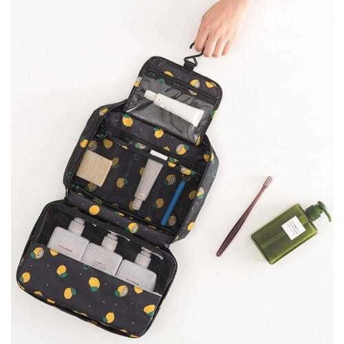 Multi-function hanging hook wash bag Women Cosmetic Cases Travel Necessarie Make up Toiletry Organizer Pouch Beauty Makeup Bag