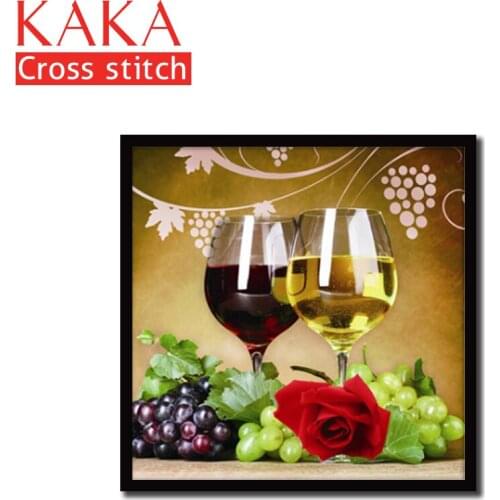 Cross stitch kits,Embroidery needlework sets with printed pattern,11CT-canvas for Home Decor Painting,DMC flowers Full CKF0071