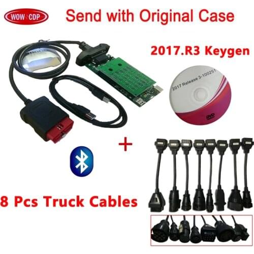 2021 New Vci Pro Plus for Delphis Vd ds150e Cdp Bluetooth USB Obd Obd2 Scanner 2017R3 Keygen Cars Truck Adapter Diagnostic Tool