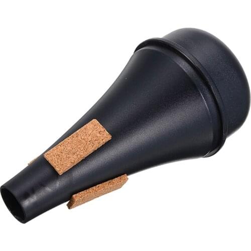 Practical Trumpet Mute Straight Practice Accessories Universal Black Beginner Silencer For Jazz Instrument Accessories