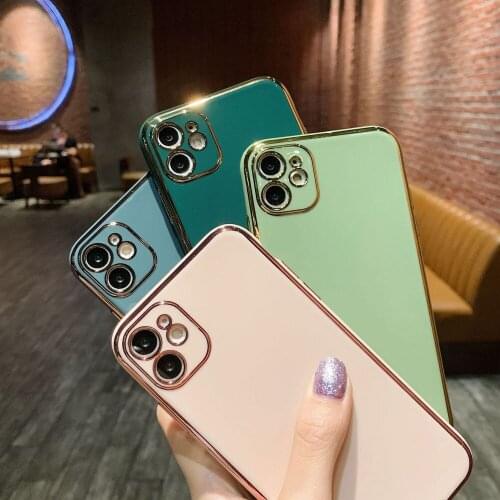 PINZHENG Anti-Fall Phone Case For iPhone X XR XS 11 12 Pro Max TPU Silicone Soft Phone Protective Back Cover For 7 8 6 6s Plus