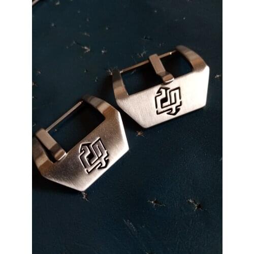 Watchbands brush Buckle Silver Black Pin Buckles For Paneral Watch Band Clasp Stainless Steel Repair 22mm 24mm 26mm