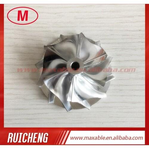 RHF5 43.40/56.00mm 6+6 blades high performance Turbo Billet/milling/aluminum 2618 compressor wheel for VF46/VF44?/VF45?/VF47