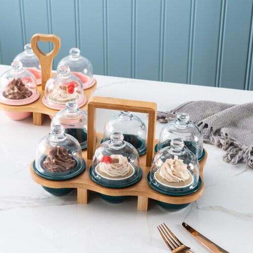 Tableware Restaurant Ideas Wooden Bracket Dessert Bowl Dessert Shufulei Cake Tonic Soup POY Afternoon Tea Home Bowl With Lid