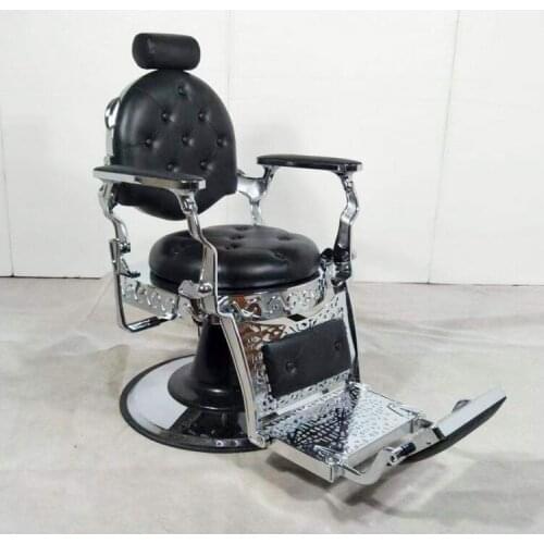 Hair salon chair retro disc haircut lounge chair barber shop special shaving chair oiled chair stool