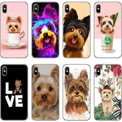 Terrier Yorkie Dog Accessories Phone Case For iPhone 12 11 Pro Max Mini XS Max XR X 8 7 Plus 6 6S Plus 5 5S SE 2020