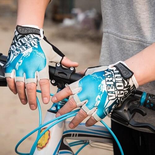 Cycling Gloves Bicycle Gloves Bike Gloves Anti Slip Shock Breathable Half Finger Short Sports Gloves Accessories for Men Women