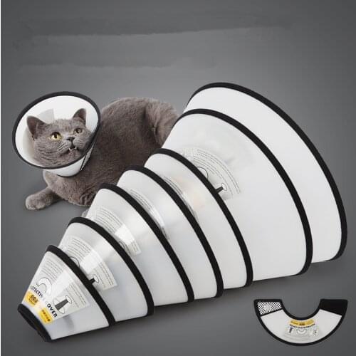 High Quality Pet Elizabeth Circle Guard Collar Ring Cat Dog Anti-Bite Beauty Protective Shield Wound Cover Dog Cat Neck Collar