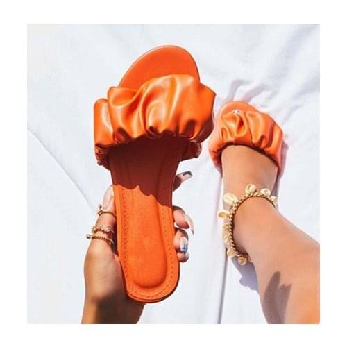 5 colors Summer 2020 new African style fold leather outdoor wild beach non-slip women flat slippers casual home durable sandals
