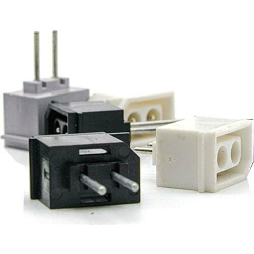 10 PCS a lot 2 Pin 180 degrees Power Jack Female Socket Charging Port Connector Repair Parts for Wii