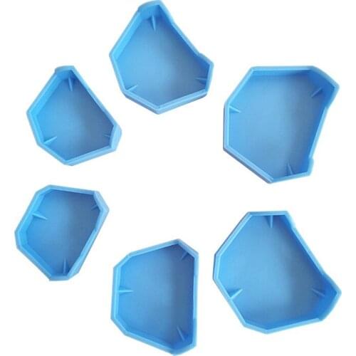 6Pcs/set Dental Model Base Set Dental Mold Plaster Base Denture Tray Dental Lab Former Base Kit Oral Care dentist tools