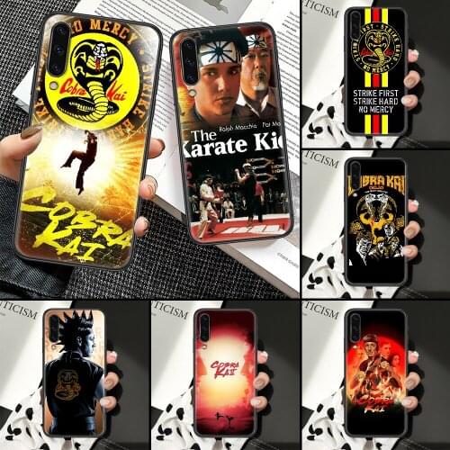 Cobra Kai Snake Phone Case For Samsung Galaxy A10 A12 A20E A21S A30 A32 A40 A50 A51 A52 A70 A71 A72 A5 A6 A7 2018 black art