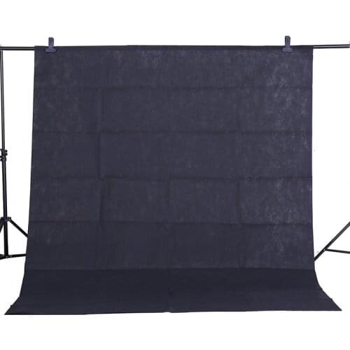 CY Hot sale Photo background cloth 1.6*3M/5*10FT Black Photography Studio Non-woven Backdrop Background Screen shooting portrait