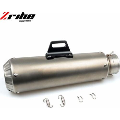 For 51mm Motorcycle Exhaust Pipe Scooter Modified Muffler Pipe Universal for Honda RVT1000 RVT CB400 CB650 CB500X NC750X CB1000R