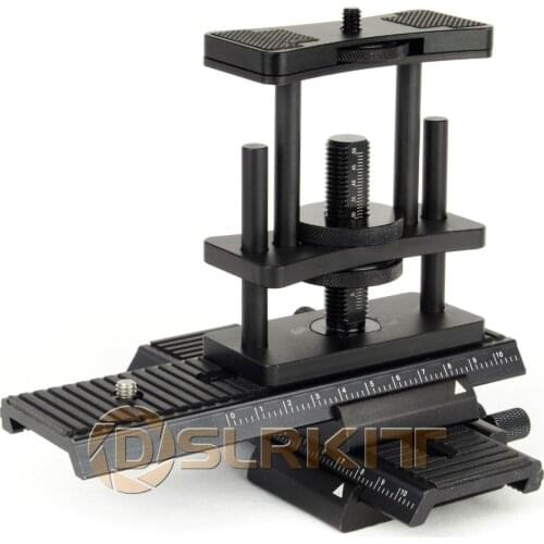 DSLRKIT 6 way Macro Shot Focus Rail Slider UP Down right left forward backward