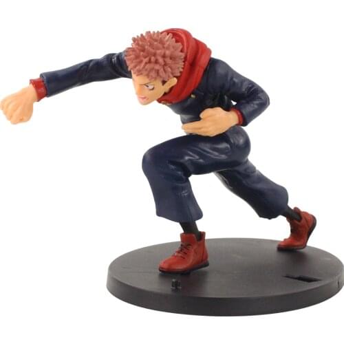 12cm Jujutsu Kaisen Anime Itadori Yuji Battle Fighting PVC Action Figure Cartoon Model Toy Kids GIft Brinquedos
