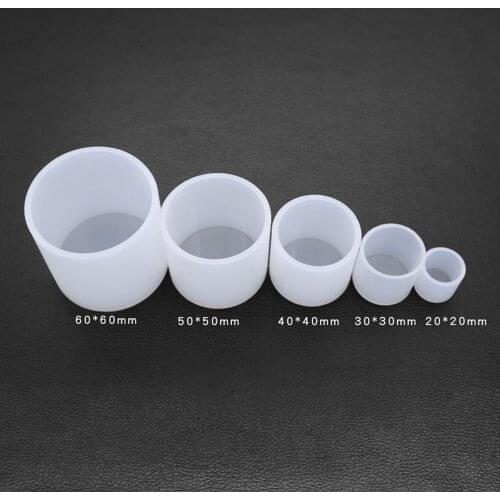 1PCs Different Size Cylindrical Candle Mould Handmade Silicone Wax Modeling Small Craft Flower Planter Concrete Cement Clay Mold