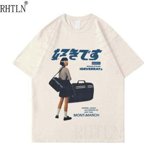 Hip Hop Streetwear Harajuku T Shirt Girl Japanese Kanji Print Tshirt 2021 Men Summer Short Sleeve T-Shirt Cotton Loose Tops Tees