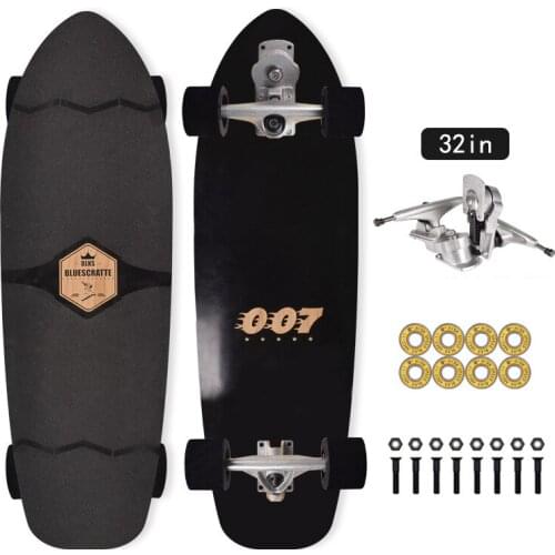 Land Surfboard S7 P7 Dual Steering Smooth Surfing Surfskate Board 32inch Land Carver Surf Skate Board Fish Boards Longboard