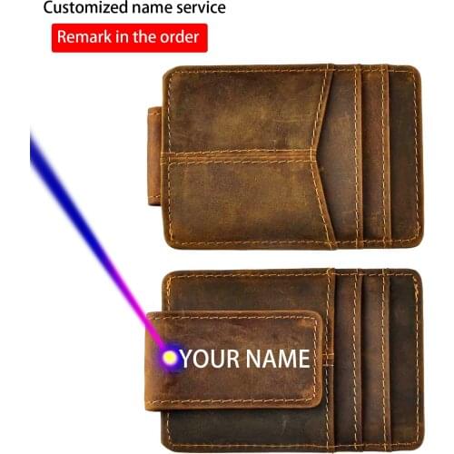 Le'aokuu Mens Money Clip Wallets