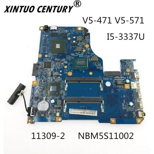 NBM5S11002 11309-2 NOKOTION 48.4TU05.021 I5-3337U M5S11.002 Para Acer aspire V5-471 V5-571 Laptop Motherboard CPU GT620M