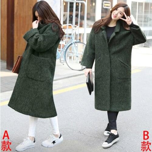 Autumn Winter Woolen Coat Female Jacket Women Long Korean Wool Coats Womens Clothing Jackets Casaco Feminino KJ362