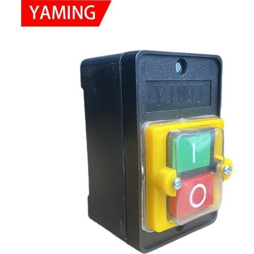 P115 KAO-10KH AC380V 10A ON/OFF Water Proof Push Button Switch for Motor Cutting Machine Bench Drill Switch