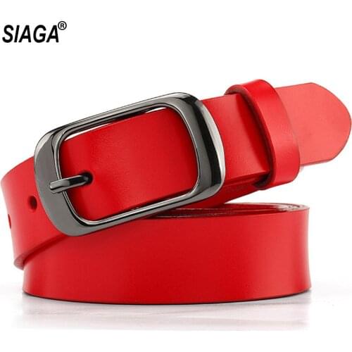 Extended Length 135cm Fashion Retro 100% Real Cow Genuine Leather Belts Buckle Metal Metal Red Belt for Women FCO010