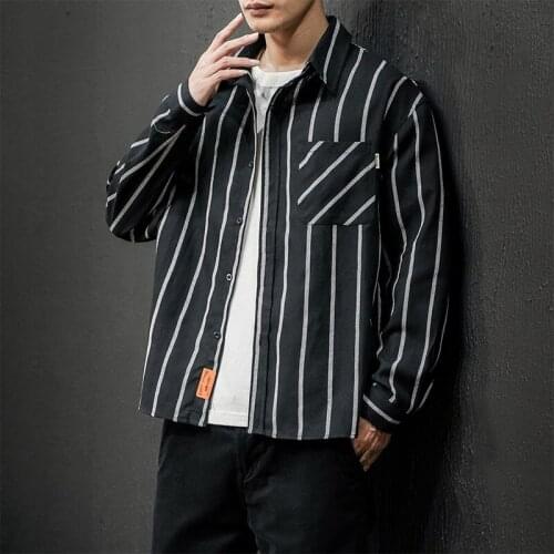 Mens Oversized Striped Shirts Mens Fashion Cotton Blouse 5xl Oversize Long Sleeves Dress Shirt for Men Man Clothing Casual