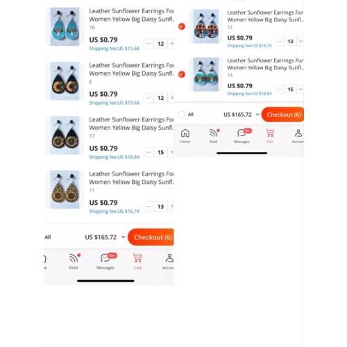 Customers special earrings