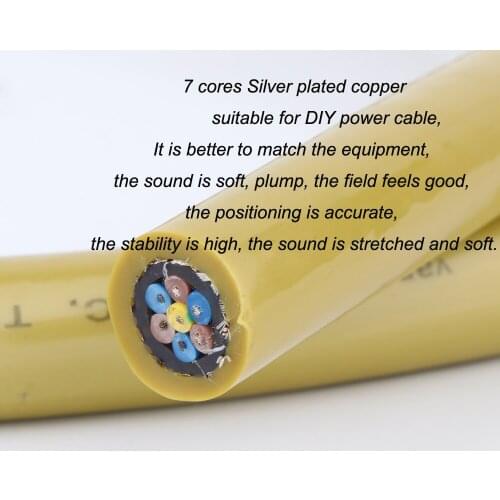 High Quality Hifi audio M.C the mainsstream Hybrid Halogen Free power cable sold per meter