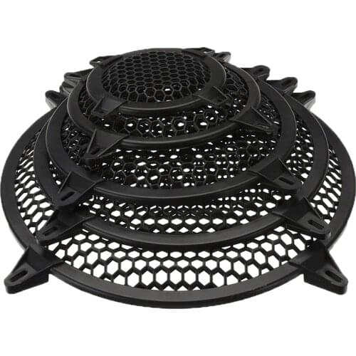 1 Pair 4/6/8/10/12 inch Inner Hexagon Plastic Frame Stage Sound Speaker Mesh Protection Enclosure Net Cover Speakers Accessories