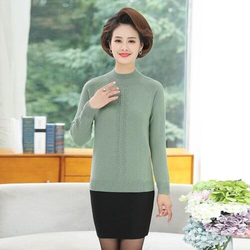 100% Wool Women Sweater 2021 New Turtleneck Pullover Tops Plus Sizes Lady Soft Pure Cashmere Sweaters
