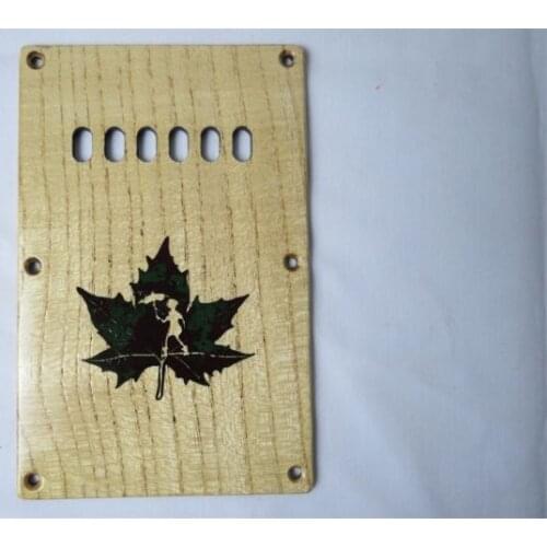 1pc Hand-made carved ailanthus wood Tremolo Cover Guitar #2333