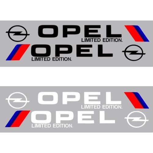 2pcs Car Body Sticker Car Badge Decorate Door Sticker for Opel Astra H G J Insignia Mokka Zafira Corsa Vectra C D car anti-dirty