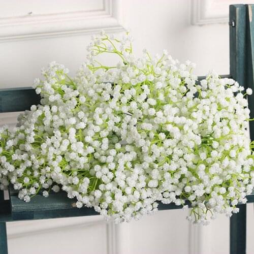 3pc Baby Breathe Artificial flower gypsophila White Flower Branch Wedding Decoration Artificial Plant Decorative Flower For Home