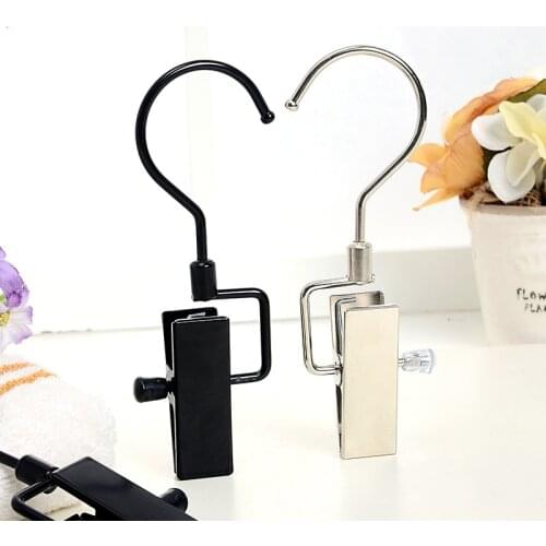 5pcs/lot multifunctional metal hanger cap pants clip clothes peg tie clip stainless steel clips