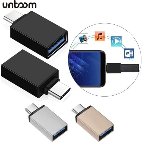 USB C OTG Adapter Type C to USB 3.0 Adapter Type-C OTG Cable Converter For MacbookPro Air Xiaomi Mi 10 Samsung S10 S9 USB OTG