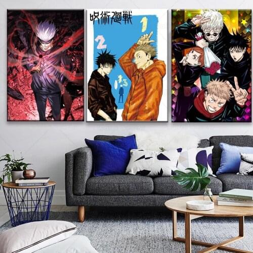 Anime Poster Jujutsu Kaisen Sukuna Pictures Figure Prints Canvas Painting Modern Home Wall Art Decoration Mural Baby Room Decor