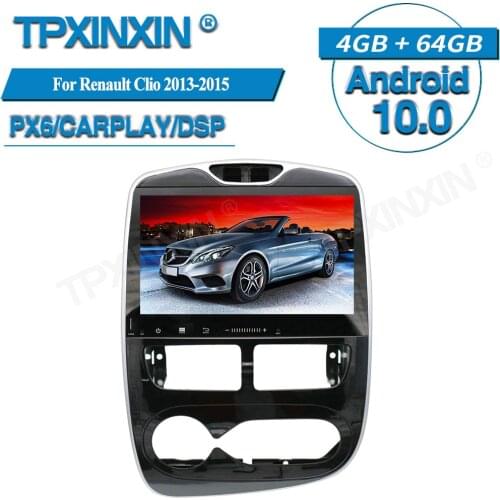 For Renault Clio 2013-2015 Android 10 Stereo Car Multimedia Player GPS Navigation Audio Stereo Screen Head Unit Tape Recorder